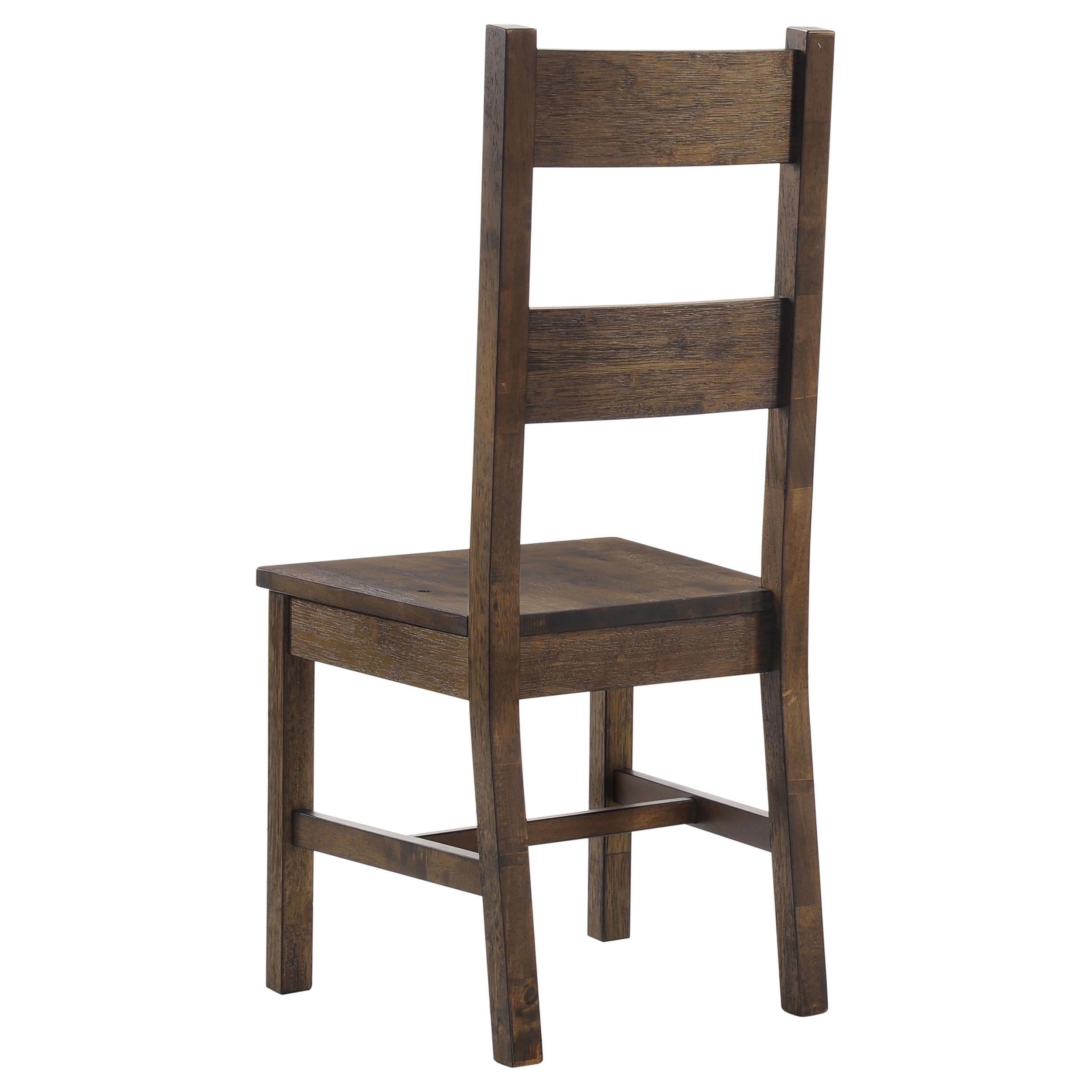 Coaster Furniture Coleman 107042 Dining Side Chair - Rustic Golden Brown (Set of 2) - Image 2