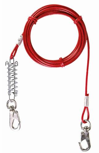 Trixie Leash, Red – 5 or 8 meters – With shock absorber and plastic coating - Image 1