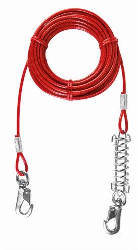 Trixie Leash, Red – 5 or 8 meters – With shock absorber and plastic coating - Image 2