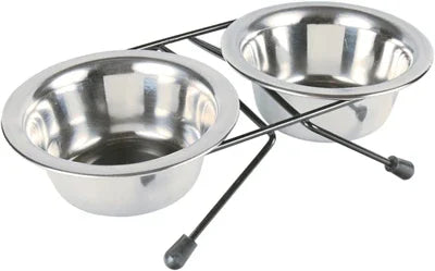 Trixie Food/Water Bowl Set Stainless Steel/Metal - Image 2