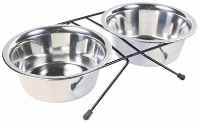 Trixie Food/Water Bowl Set Stainless Steel/Metal - Image 3