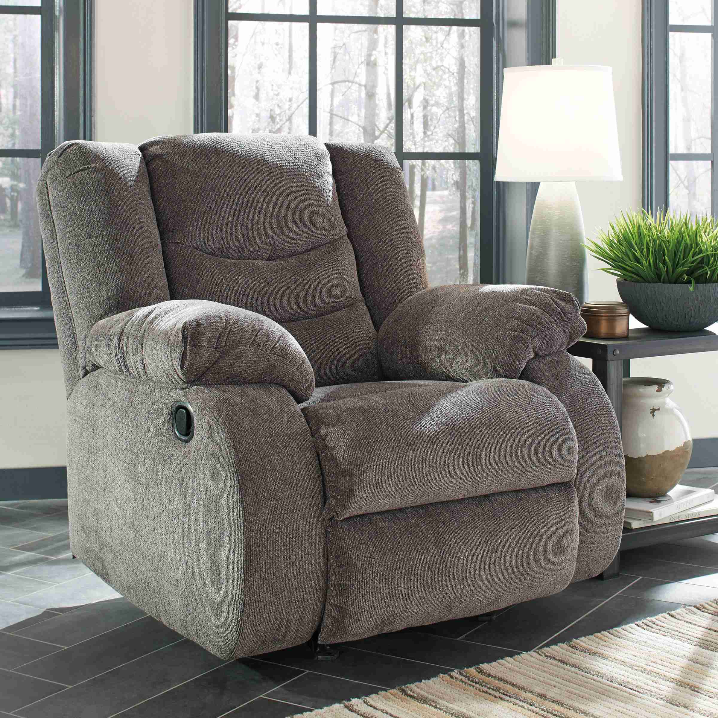 Signature Design by Ashley Tulen Rocker Fabric Recliner 9860625 - Image 3