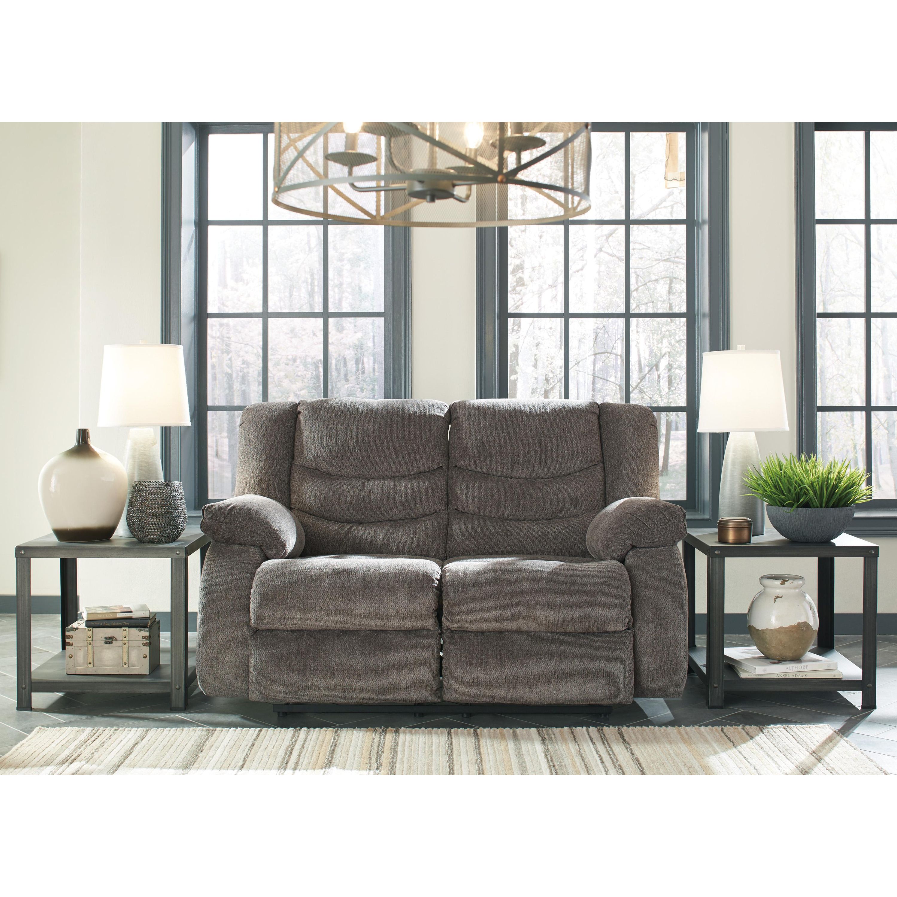 Signature Design by Ashley Tulen Reclining Fabric Loveseat 9860686 - Image 3