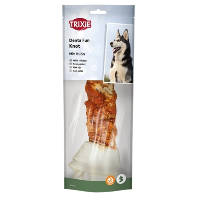 Trixie Denta Fun Knotted Chicken Chewing Bone - Image 3