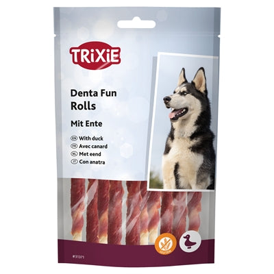 Trixie Denta Fun Duck Chewing Rolls - Image 1