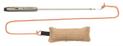Trixie Telescopic Rod with Dummy on Cord – Stimulate Your Dog's Hunting Instinct (110 cm) - Image 1
