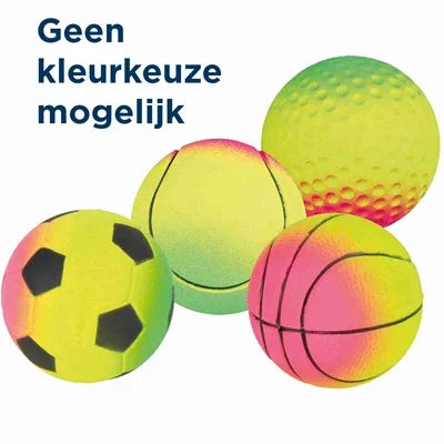 Trixie Assorted Foam Rubber Balls - Also available in packs of 24 - Image 2