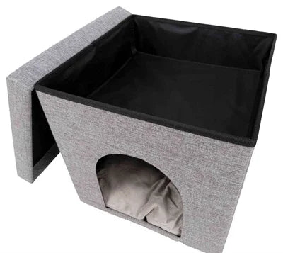 Trixie Poof Cat Bed Relax-Igloo Alois Grey - Image 2