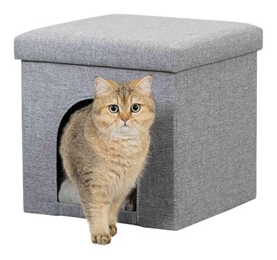 Trixie Poof Cat Bed Relax-Igloo Alois Grey - Image 3