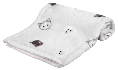 Trixie Mimi Soft Plush Blanket, Light Grey - Image 1
