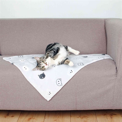 Trixie Mimi Soft Plush Blanket, Light Grey - Image 3