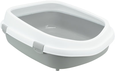 Trixie Primo Cat Litter Box with Edge Gray/White - Image 2