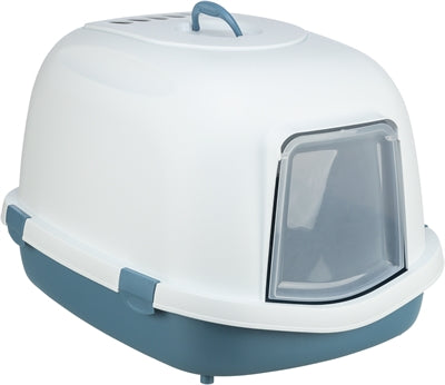 Trixie Cat Litter Box Primo Xxl Top With Hood Blue / White
