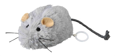 Trixie Wind-Up Plush Mouse with Catnip - Image 1