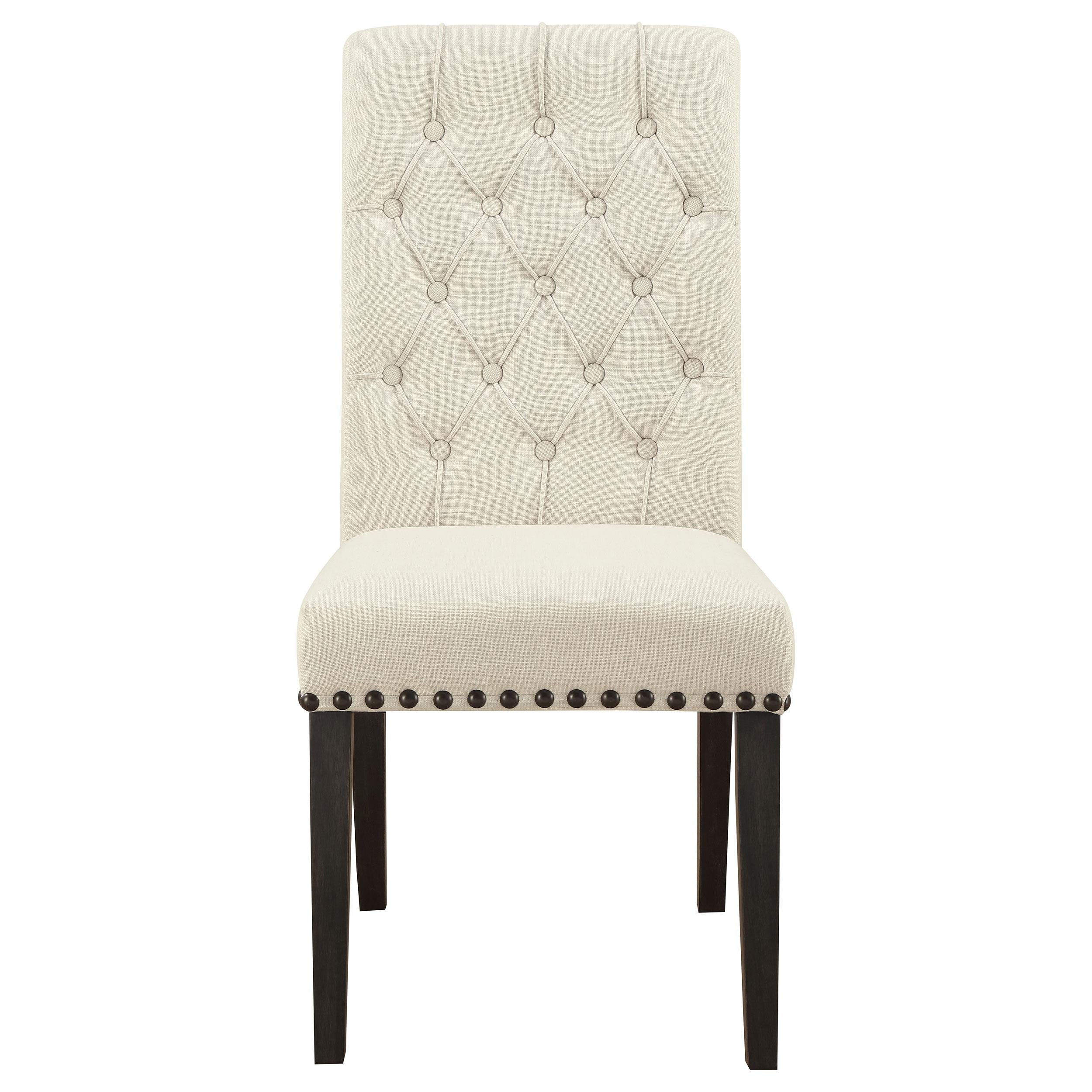 Coaster Furniture Alana 107286 Fabric Upholstered Dining Side Chair - Beige (Set of 2) - Image 2