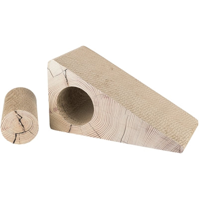Trixie Scratching Slope 2-Piece Cardboard Catnip Brown - Image 2