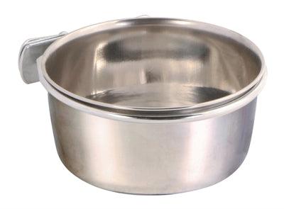 Trixie Food Bowl with Screw Fastening, Stainless Steel