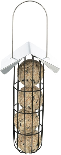Trixie Fat Ball Feeder with Roof, 4 Balls, Metal, Black - Image 2