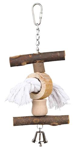 Trixie Toy Barkwood and Rope with Ball - Image 1