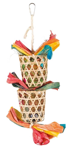 Trixie Bird Nature Toys on Sisal Cord Palm Leaf / Cornflakes - Image 1