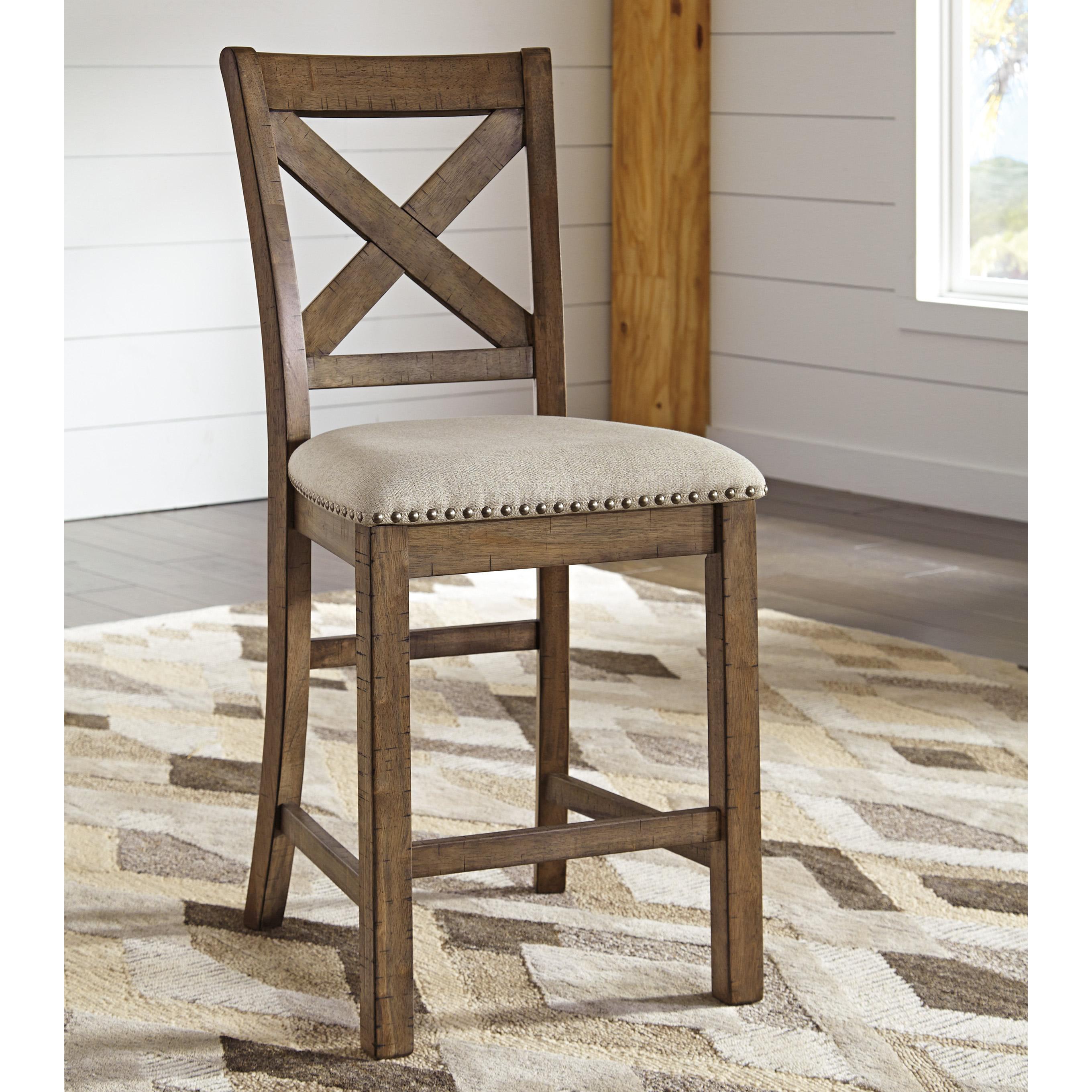 Signature Design by Ashley Moriville Counter Height Stool D631-124 - Image 2