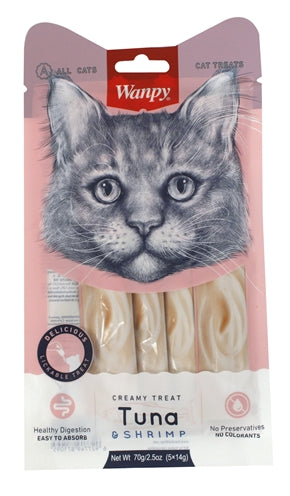 Wanpy Creamy Lickable Treats Tuna/Shrimp
