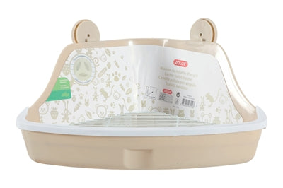 Zolux Corner Toilet for Rodents, Beige - Image 2