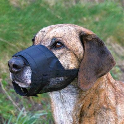 Trixie Muzzle Polyester With Mesh Insert Black - Image 2