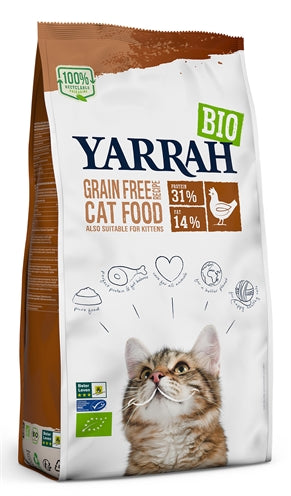 Yarrah Wheat-Free Chicken & Fish Cat Food – Organic – 2.4 kg & 6 kg