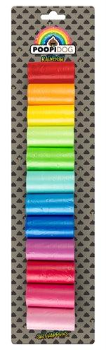 Poopi-Dog Poop Bags Rainbow Colors – 12 x 15 pieces - Image 2