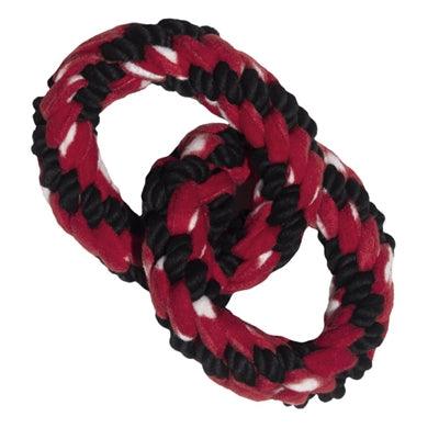 Kong Signature Rope Double Ring - 23cm chew and tug toy for dogs - Image 1