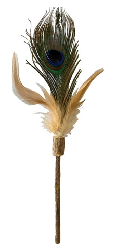 Croci Euphoria Cat Toy, Matatabi Peacock Feather