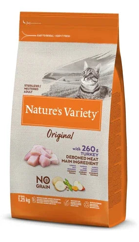 Nature's Variety Original Sterilized Turkey No Grain – Grain-free cat food with turkey - Image 1