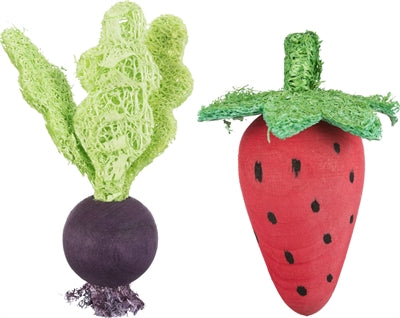 Trixie Play Ball Set Beet / Strawberry Wood / Loofah - Image 1