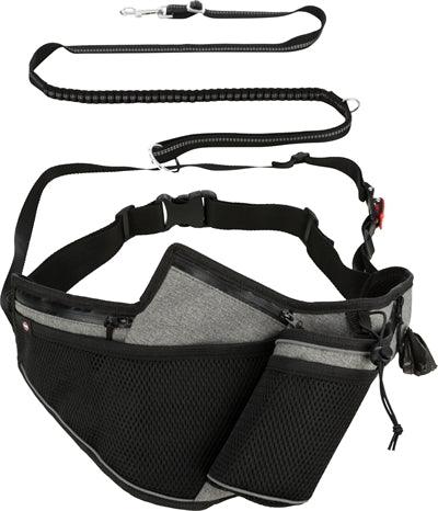 Trixie Jogging Belt with Leash Gray/Black – Comfortable Exercise with your Dog - Image 3