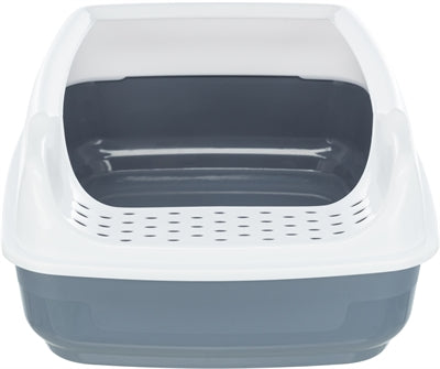 Trixie Delio Cat Litter Box Purple/White - Image 3