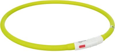 Trixie Olive Green Rechargeable Luminous Collar – Includes USB Charger