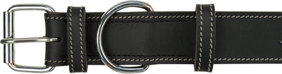 Trixie Halsband Hond Rustic Vetleer Heartbeat Zwart - Image 2