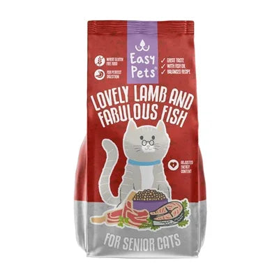 Easypets Lovely Lamb & Fabulous Fish Senior Cat Food – Food for older cats - Image 1