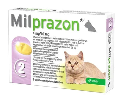 KRKA Milprazon Deworming Tablets Cat – 16 mg / 40 mg - Complete protection - Image 2