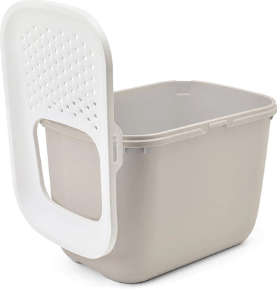 Savic Cat Litter Hop In White / Mocha - Image 2