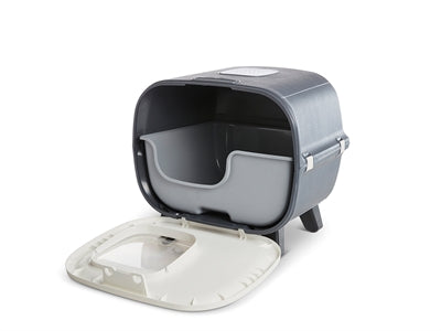 Savic Cat Litter Box Mira Deluxe Anthracite / White - Image 3