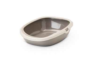 Savic Cat Litter Box Happy Planet Gizmo With Rim Mocha / Warm Gray