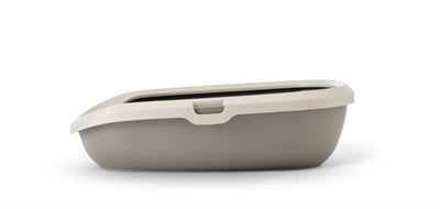Savic Cat Litter Box Happy Planet Gizmo With Rim Mocha / Warm Gray - Image 2