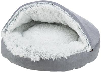 Trixie Dog Bed Donut Harvey Gray / White-Black – For dogs that like to sleep curled up