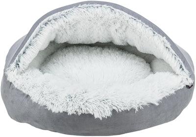 Trixie Dog Bed Donut Harvey Gray / White-Black - For dogs that like to sleep curled up - Image 2