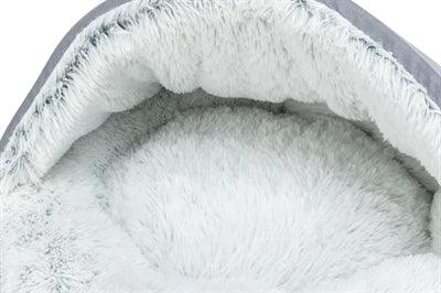 Trixie Dog Bed Donut Harvey Gray / White-Black - For dogs that like to sleep curled up - Image 3