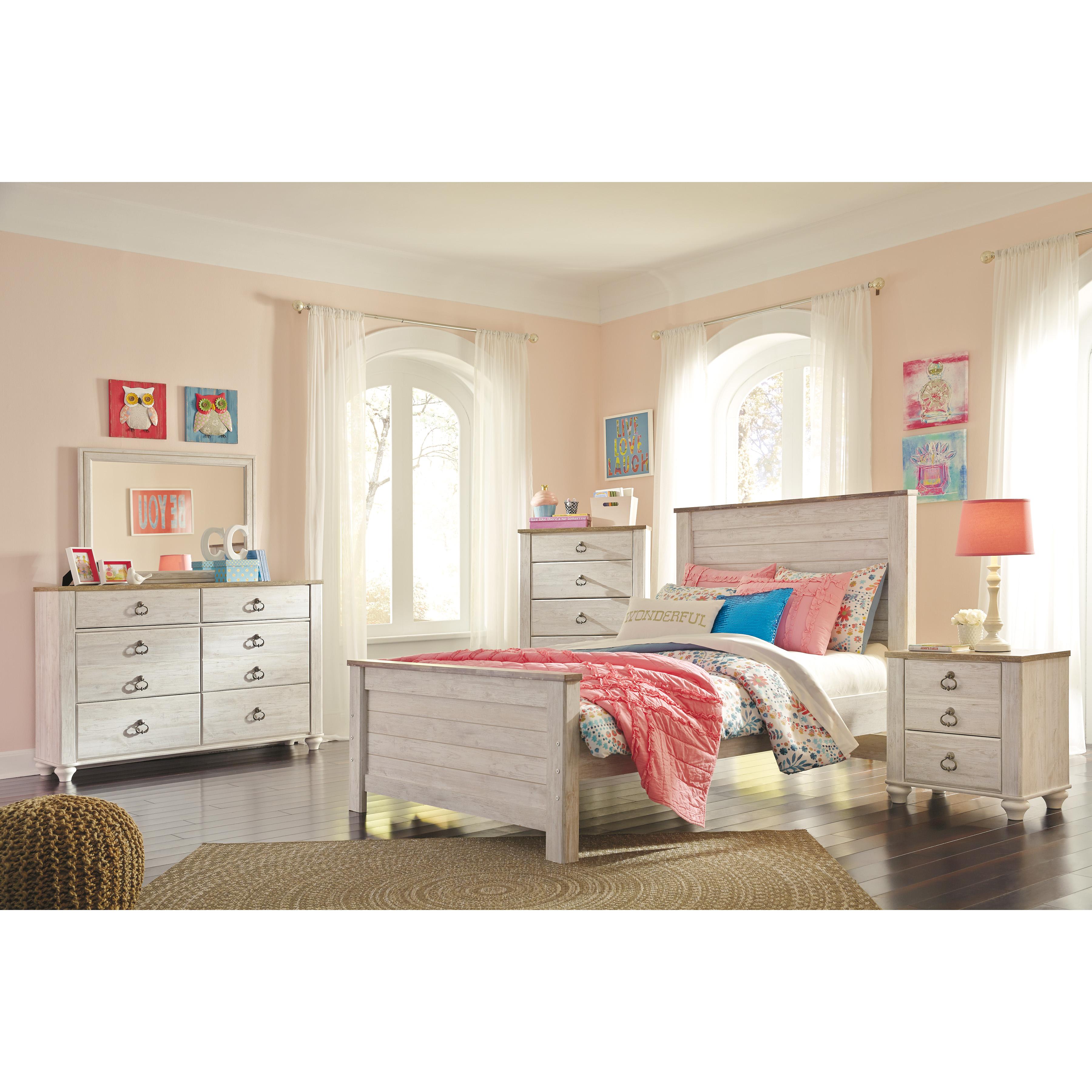 Signature Design by Ashley Willowton B267B17 Full Panel Bed - Image 2