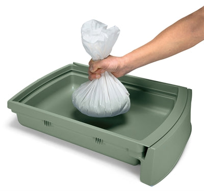 Imac Zuma 2nd Life Cat Litter Box with Sliding Drawer Green - Image 2