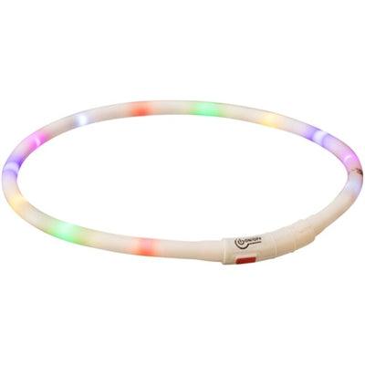 Trixie Multi-colored luminous rechargeable collar – including USB charger – various sizes